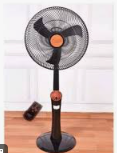 Ox Plus Rechargeable Standing Fan With Remote Control - 18" -