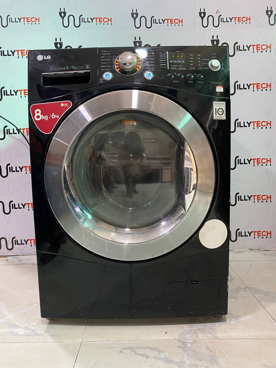 LG Direct Drive Inverter 8/6kg Auto Wash and Dry Machine