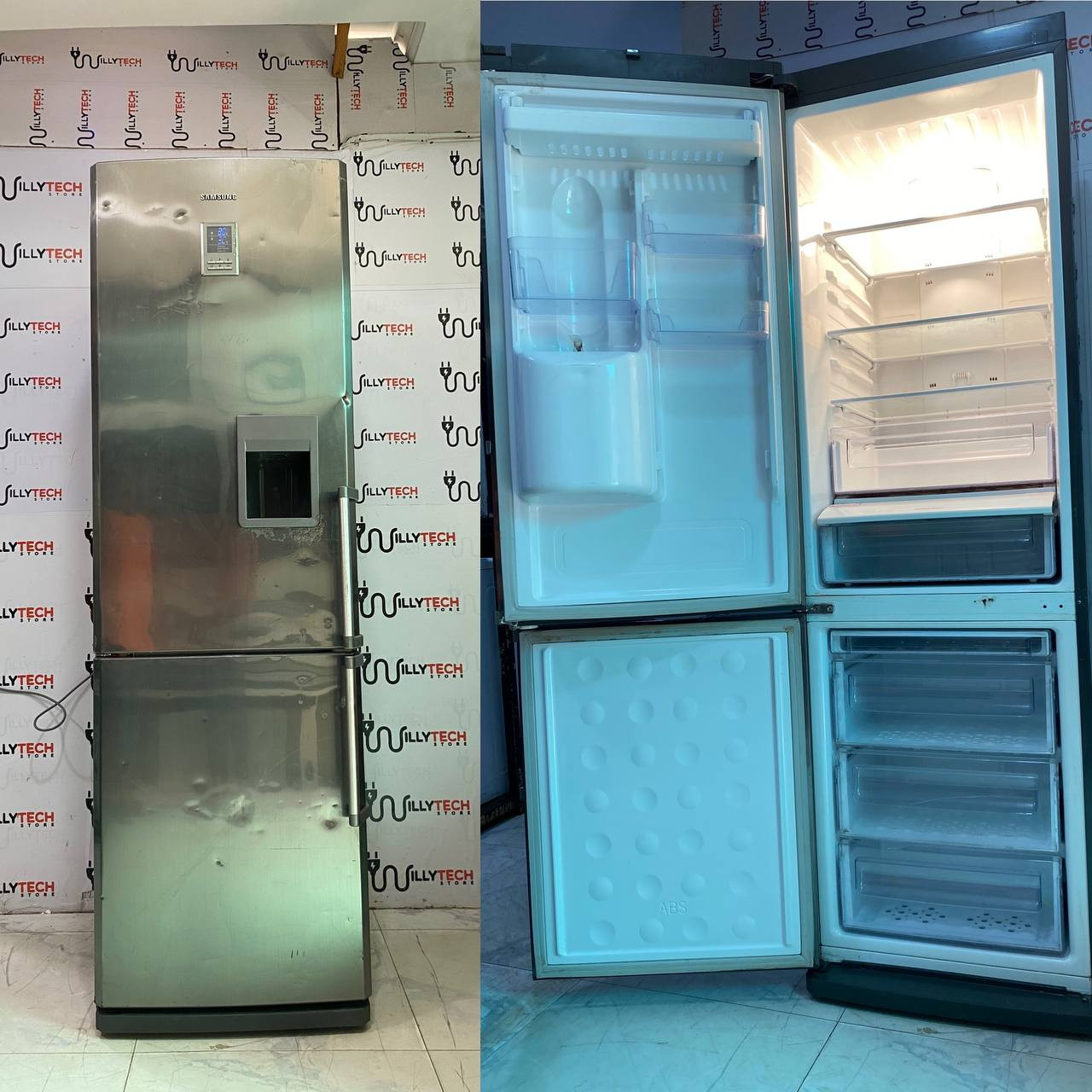Samsung 350L Double Door Top Fridge & Down Freezer  Refrigerator + Cold Water Dispenser