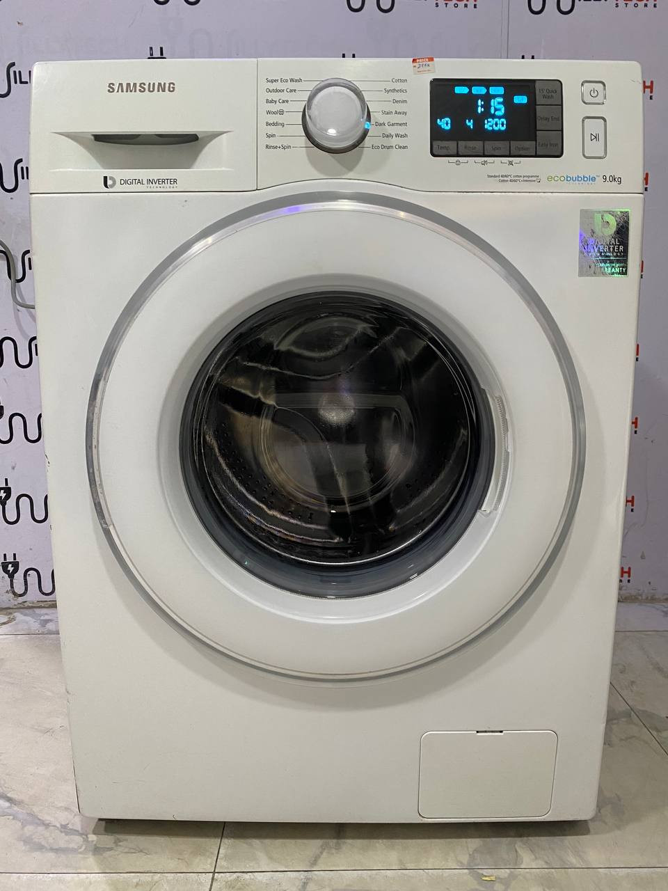 Samsung Digital Inverter 9kg Auto Wash and Spin machine