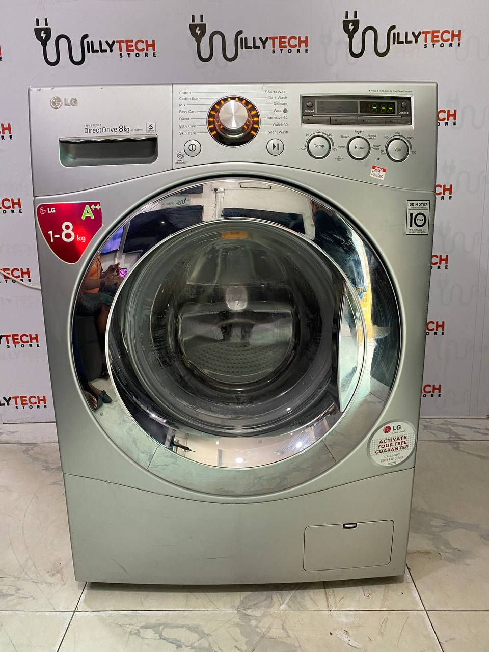 LG Direct Drive Inverter 8kg Auto Wash and Spin Machine