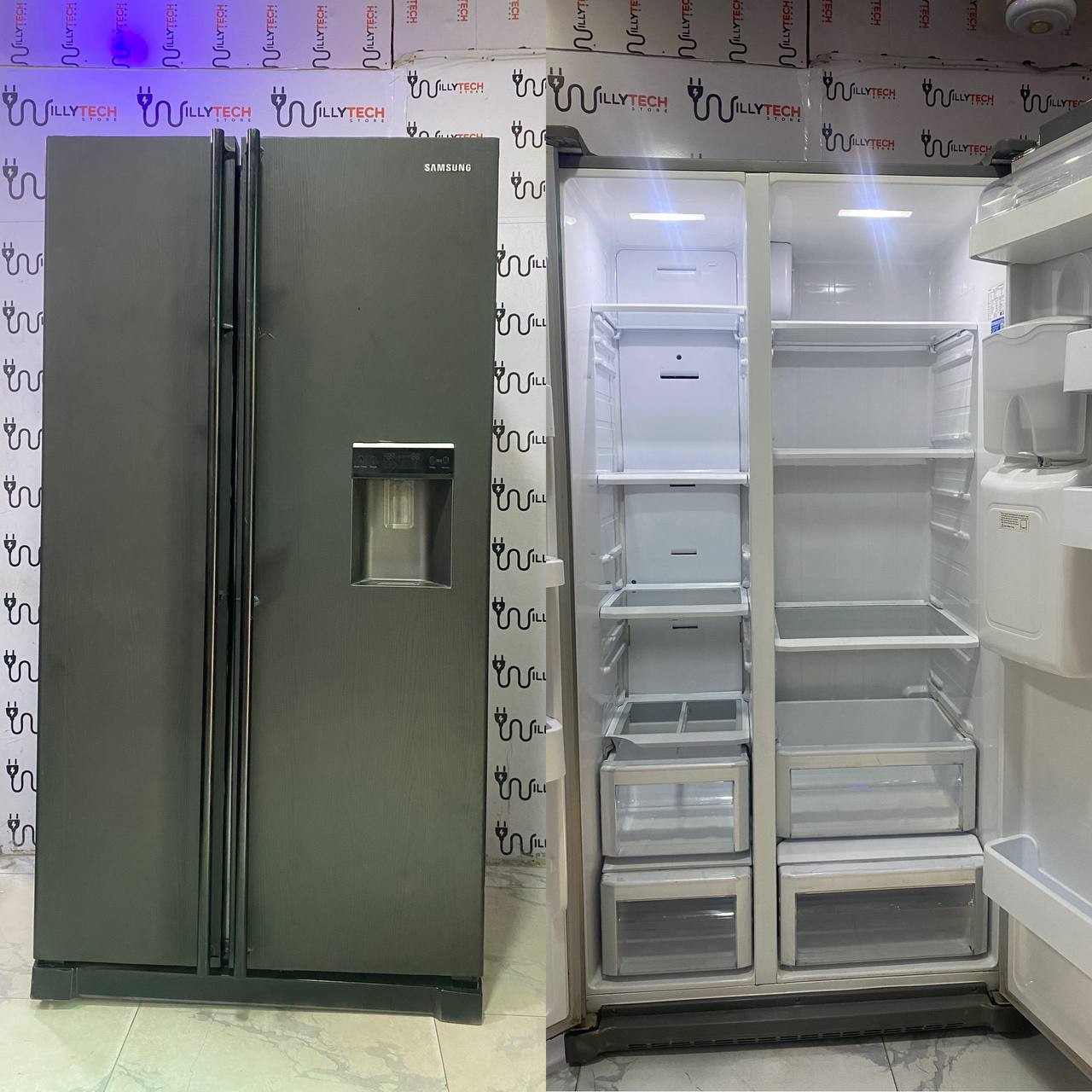 Samsung Energy Saver 600L Side By Side Double Door Refrigerator With  Water Dispenser