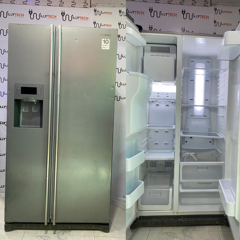 Samsung Inverter 600l Side By Side Double Door Refrigerator + Cold Water Dispenser & Ice Cube Maker