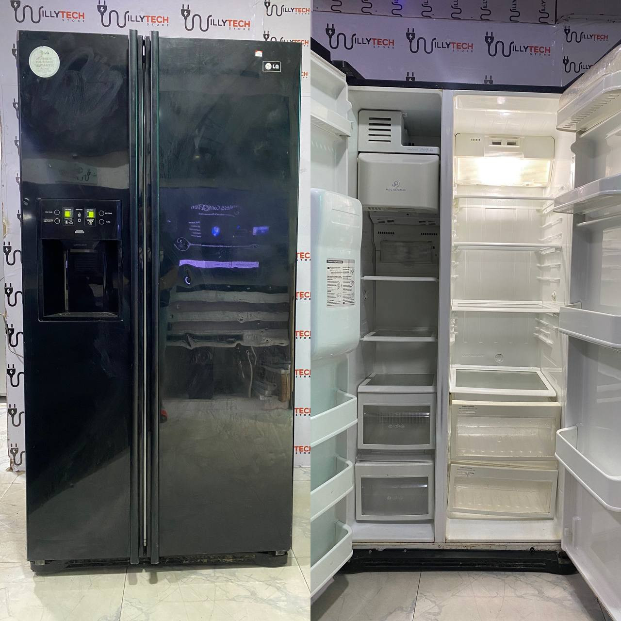 LG Inverter  600L Side by Side Double Door Refrigerator With  Ice Cube Maker & Cold Water Dispenser